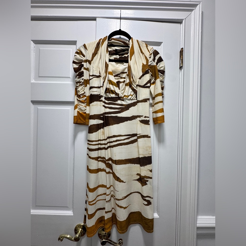 Roberto cavalli women’s tiger print dress size 42